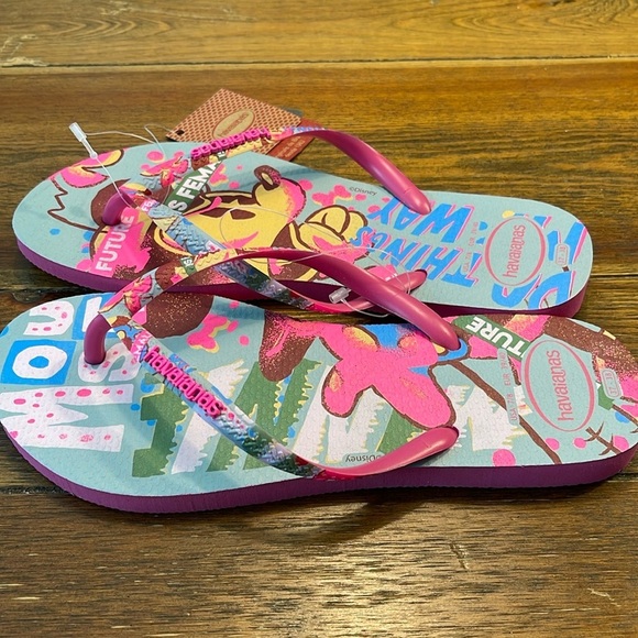 Havaianas x Disney | Mickey Mouse | Sandals Thong Flip Flops | Women’s 7/8 - Picture 2 of 6